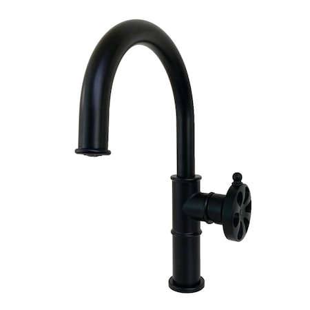 Kingston Brass KS2230RX Belknap Single-Handle Bathroom Faucet W/Push Pop-Up, Matte Blk KS2230RX